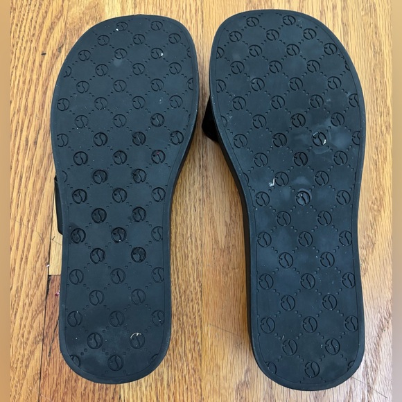 Franco Sarto Janey Platform Sandals Women’s 7M Black Slip On Shoes Casualwear - Picture 7 of 7